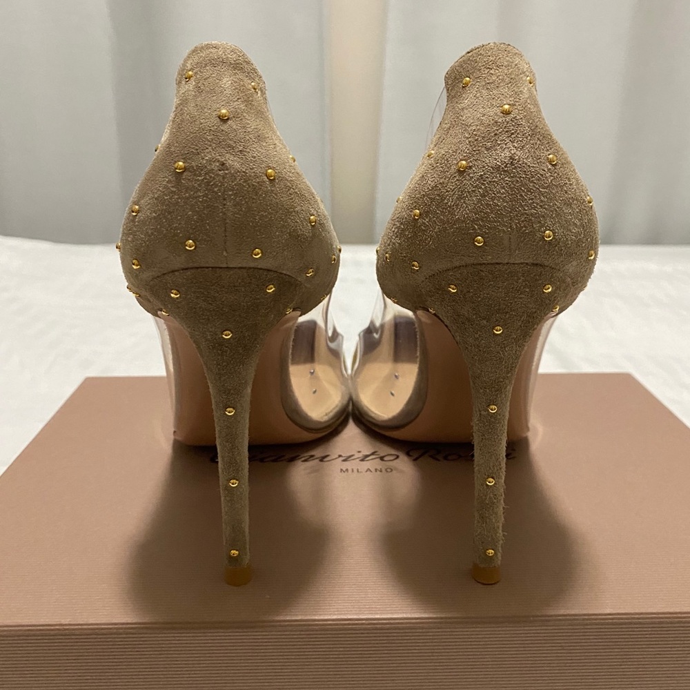 Gianvito Rossi Plexi stud heels - Picture 3 of 5